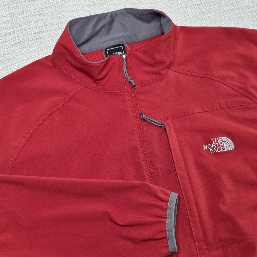 The North Face Apex Pullover Mens XL Rust Orange Quarter Zip Jacket